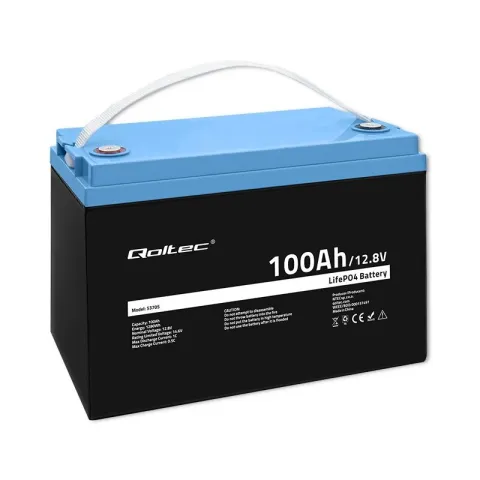 Akumulator QOLTEC 53705 100Ah 12.8V