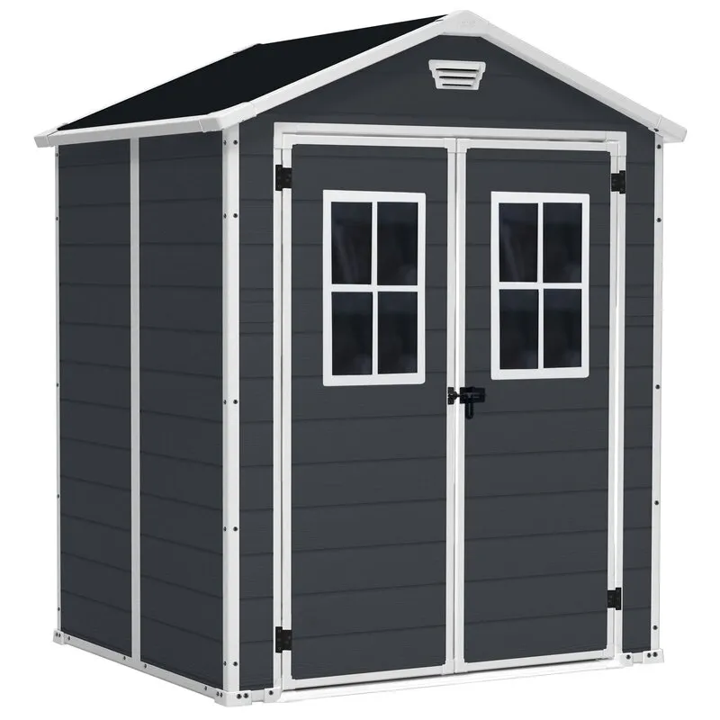 Domek narzędziowy KETER Manor 6x5 185 x 152 x 226 cm Szaro-biały