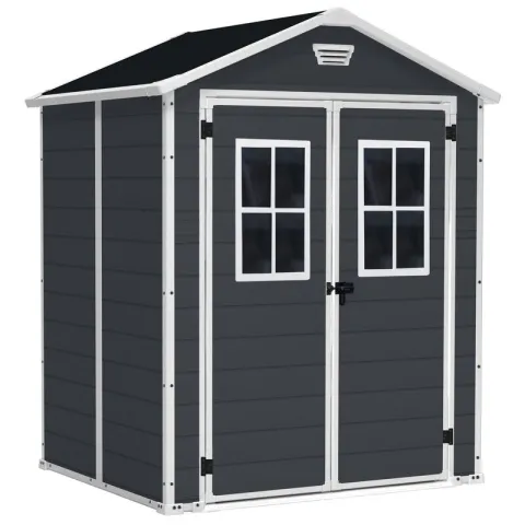 Domek narzędziowy KETER Manor 6x5 185 x 152 x 226 cm Szaro-biały