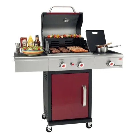 Grill ogrodowy gazowy LANDMANN Triton 2.1 PTS 12912 7 + 3 kW 48 x 44 cm