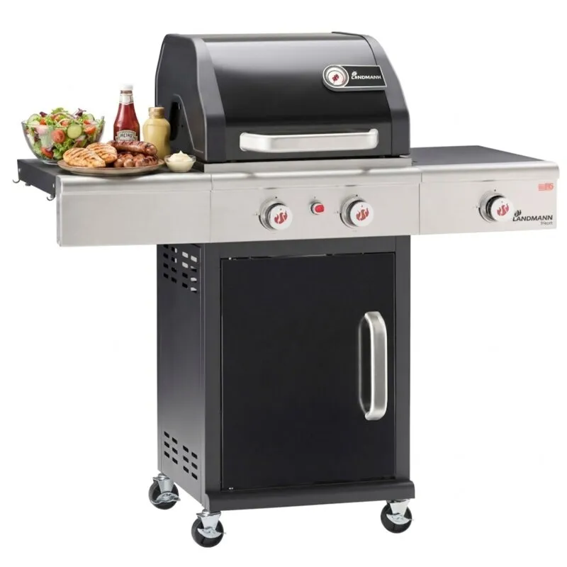 Grill ogrodowy gazowy LANDMANN Triton maxX PTS 2.1 12915 10.9 kW 44 x 48 cm