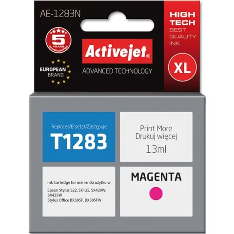 Tusz ACTIVEJET do Epson T1283 Purpurowy 13 ml AE-1283N