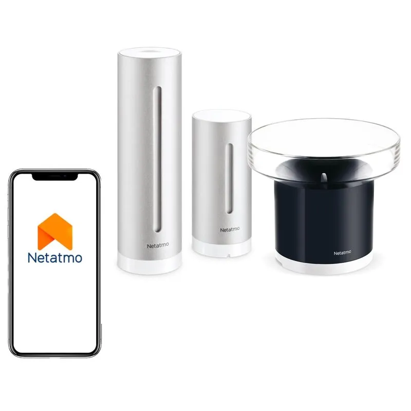 Zestaw NETATMO NBU-NWS-NRG Inteligentna Stacja Pogodowa + Deszczomierz