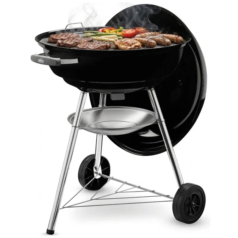 Grill ogrodowy węglowy WEBER Compact Kettle 1321004 Zamykany, na kółkach