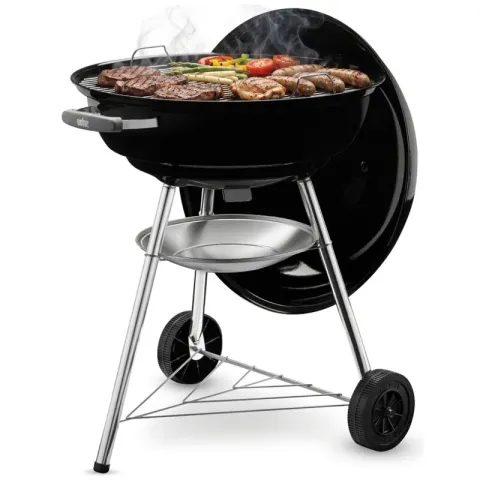 Grill ogrodowy węglowy WEBER Compact Kettle 1321004 Zamykany, na kółkach