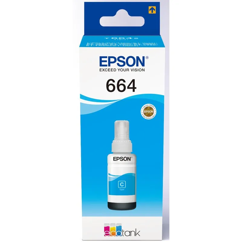 Tusz EPSON EcoTank 664 Błękitny 70 ml C13T66424A