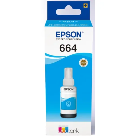 Tusz EPSON EcoTank 664 Błękitny 70 ml C13T66424A