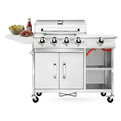 Grill ogrodowy gazowy KOLER Relish v3 Srebrny 16 kW 66 x 40 cm