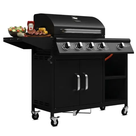 Grill ogrodowy gazowy KOLER Relish v3 Czarny 16 kW 66 x 40 cm