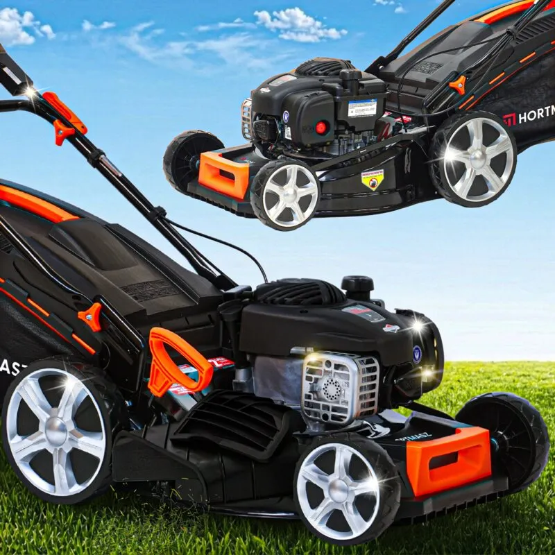 Kosiarka spalinowa HORTMASZ HKS 746 NB z napędem, 46 cm, 125 cm3, 1.7 kW, mulczowanie, kosz 60L, silnik Briggs & Stratton