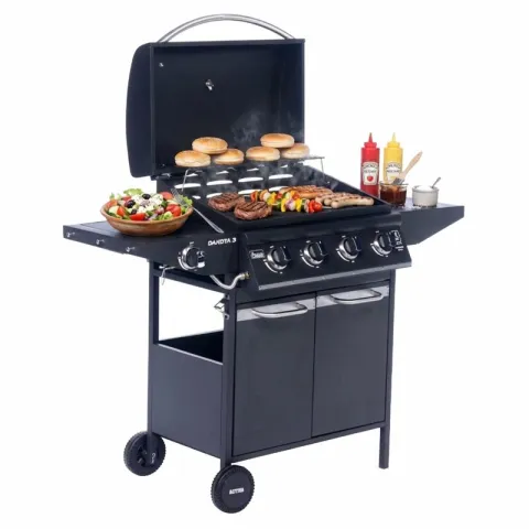 Grill ogrodowy gazowy ACTIVA Dakota III 4+1 19784GD 12.8 kW (4 x 3.2 kW + 3.2 kW) 64 x 40 cm