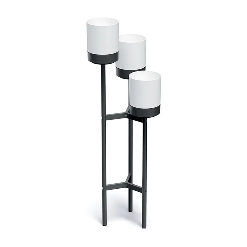 Kwietnik PROSPERPLAST Bloomie Stand IKD3H-S449 42 x 39.5 x 125 cm Czarno-biały