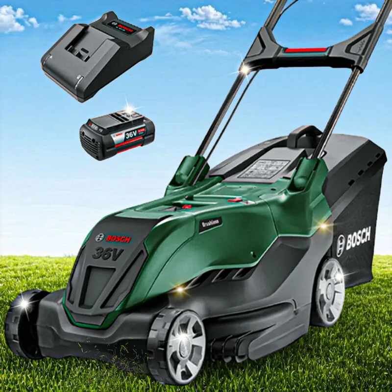 Kosiarka akumulatorowa BOSCH AdvancedRotak 36V-44-750 06008B9G01 44 cm, 4 Ah, 36 V, silnik bezszczotkowy, kosz 50L, 1 akumulator 4 Ah