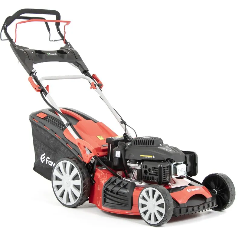 Kosiarka spalinowa FAWORYT SH51N196LE-4W1 z napędem, 51 cm, rozrusznik, 196 cm3, 3.7 kW, kosz 62L, silnik Loncin