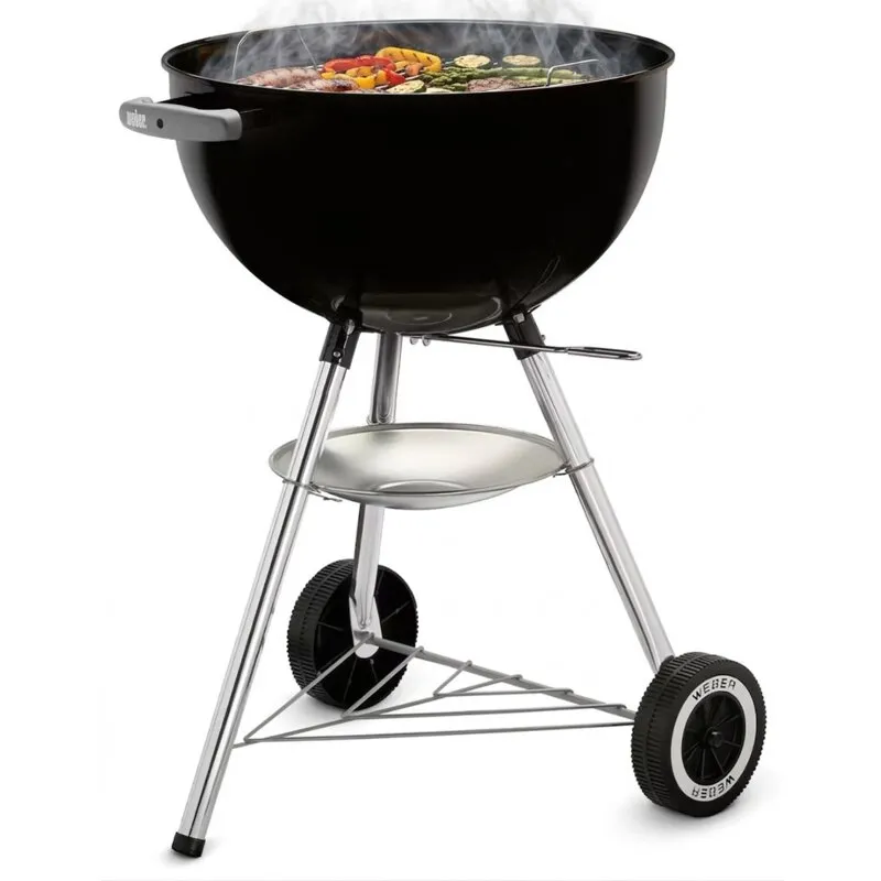 Grill ogrodowy węglowy WEBER Classic Kettle 1241304 Zamykany, okrągły, na kółkach, termometr