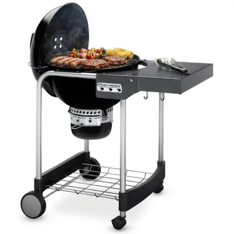 Grill ogrodowy węglowy WEBER Performer GBS 15301004 Zamykany, półka boczna, kółka, termometr, popielnik