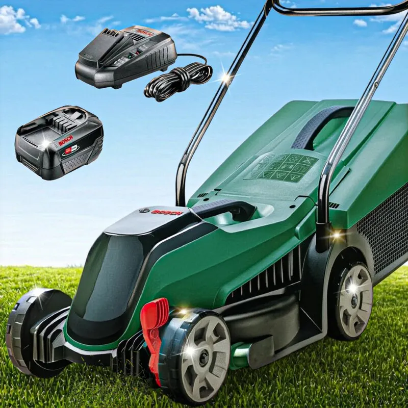 Kosiarka akumulatorowa BOSCH CityMower 18V-32-300 06008B9A0A 32 cm, 5 Ah, 18 V, kosz 31L, 1 akumulator 5 Ah