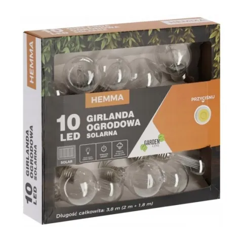 Girlanda ogrodowa solarna EXTRALINK Hemma EX.24947 3.8 m