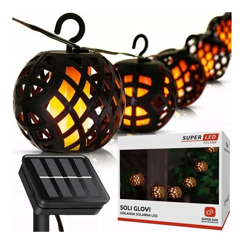 Girlanda ogrodowa solarna SUPERLED Soli Glovi 5286 4 m