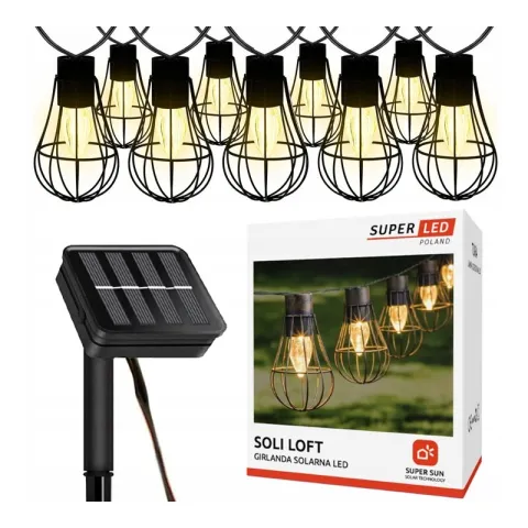 Girlanda ogrodowa solarna SUPERLED Soli Lofti 5287 4.3 m