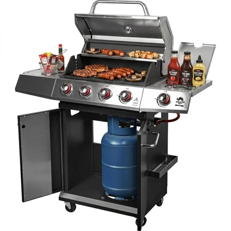 Grill ogrodowy gazowy BROWIN dragON BBQ G101 331200 11.7 kW 60 x 36.5 cm