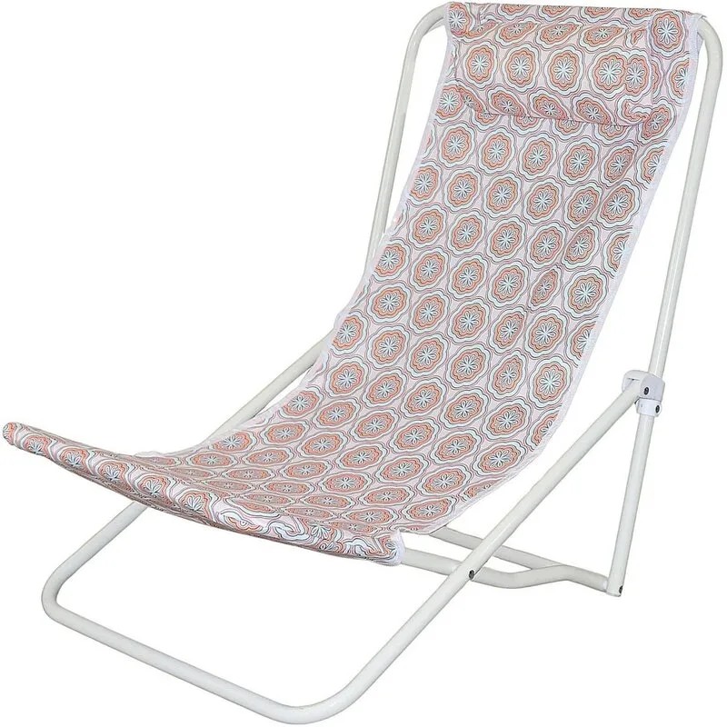 Leżak plażowy PROBEACH 1073835 Niebiesko-pomarańczowy