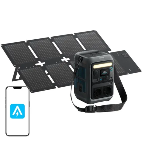 Stacja zasilania ANKER Solix C300X 288 Wh Bank energii + Panel solarny PS60 60W