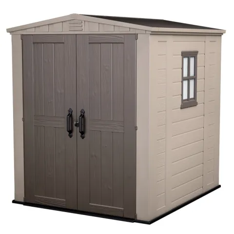 Domek narzędziowy KETER Factor 230452 6x6 178 x 195.5 x 208 cm Beżowo-szary