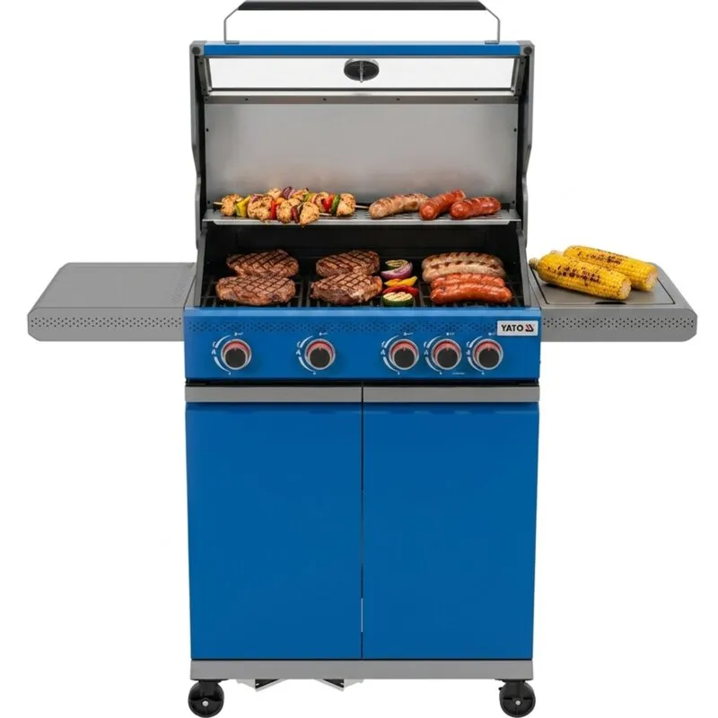 Grill ogrodowy gazowy YATO Itami Okaya YG-20033 14.2 kW 68 x 42 cm