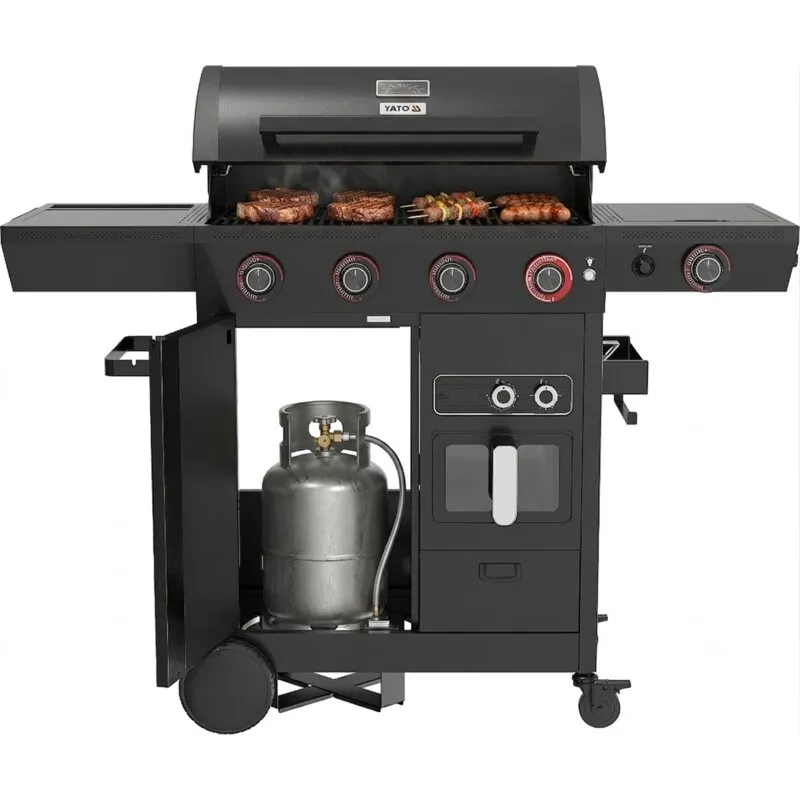 Grill gazowy YATO YG-20036 16kW 70 x 42 cm