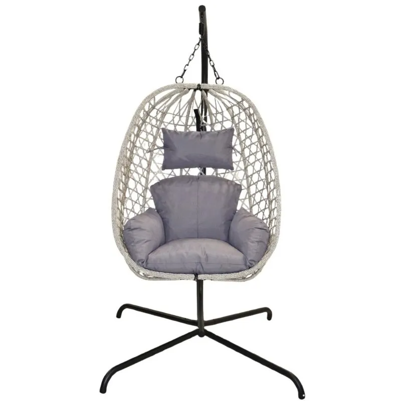 Fotel wiszący PROGARDEN 954402 Jasnoszary