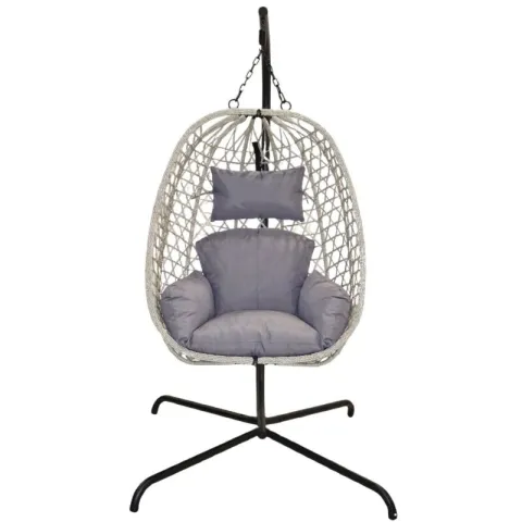 Fotel wiszący PROGARDEN 954402 Jasnoszary