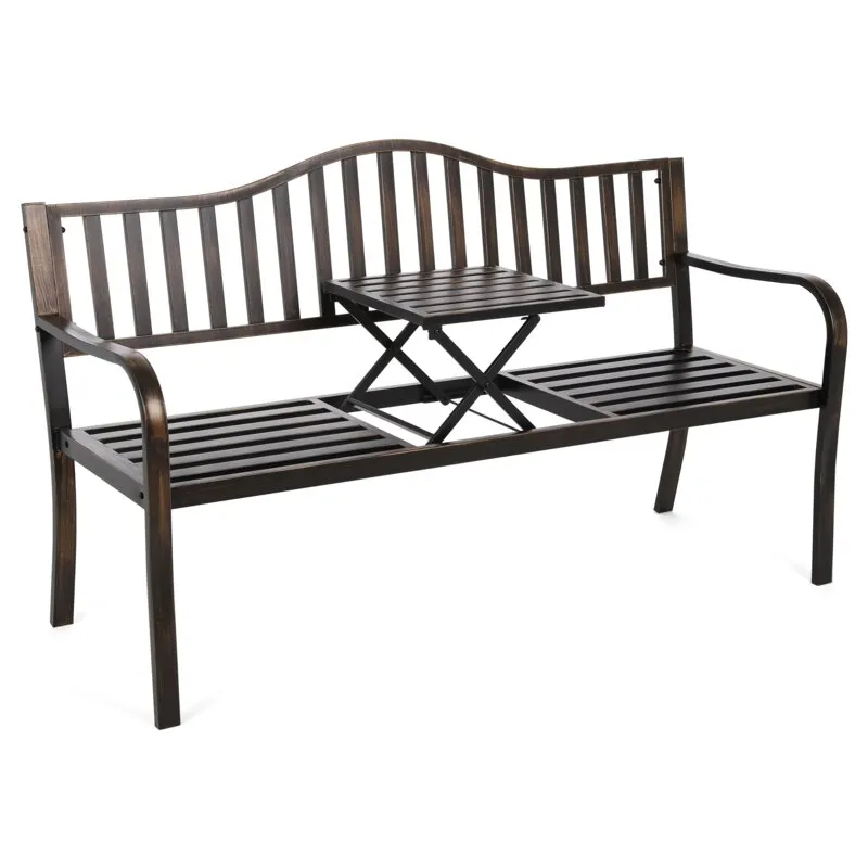 Ławka ogrodowa HOME & GARDEN Classic 236719 Czarno-złoty
