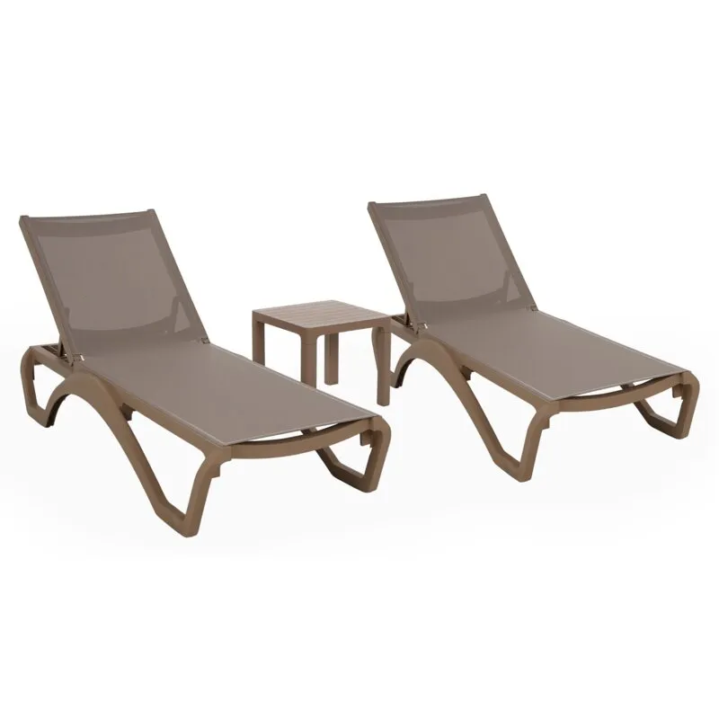 Leżaki HOME & GARDEN Monako 458411 Brązowy