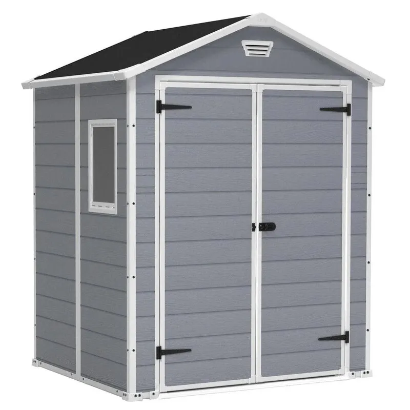 Domek narzędziowy KETER Manor 6x5 185 x 152 x 226 cm Szaro-biały