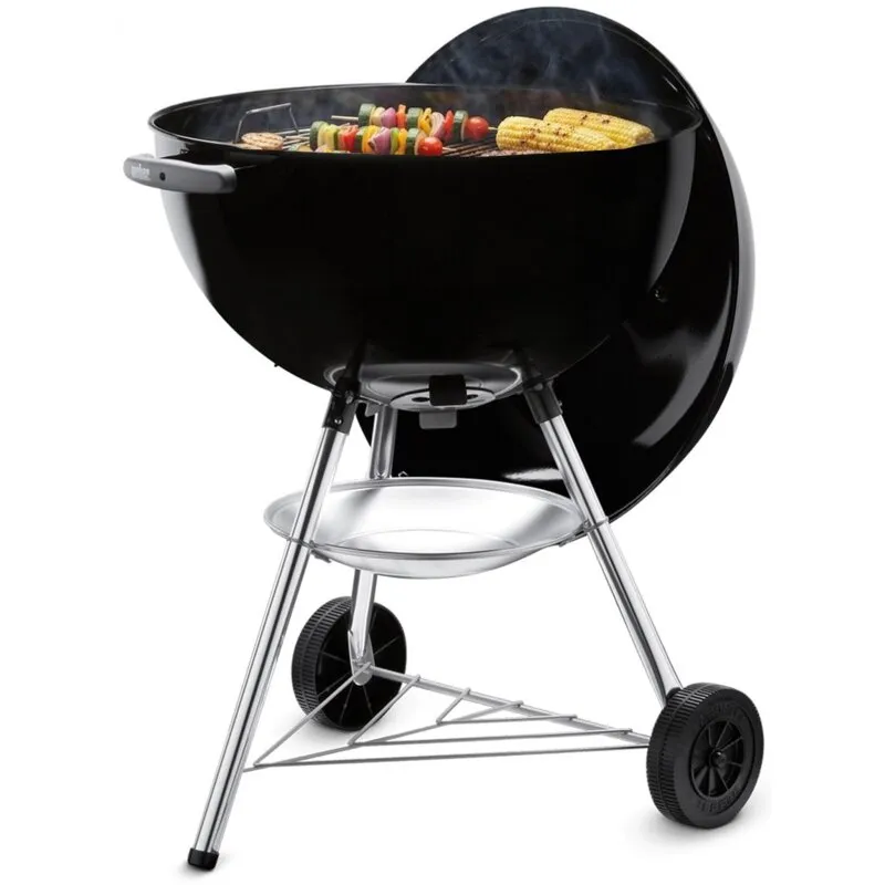 Grill ogrodowy węglowy WEBER Bar-B-Kettle 1502062 Zamykany, okrągły, na kółkach, termometr