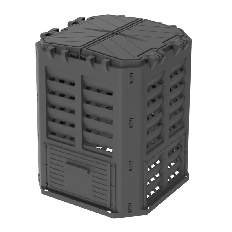 Kompostownik PATROL Multi KOMPOST360CZAPL225 360L Czarny