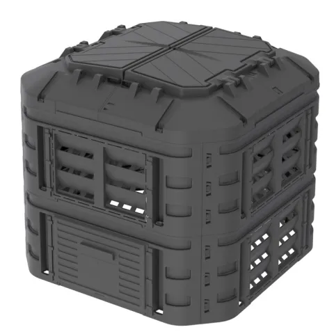 Kompostownik PATROL Modularny KOMPOST600CZAPL225 600L Czarny