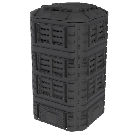 Kompostownik PATROL Modularny KOMPOST1260CZAPL225 1260L Czarny