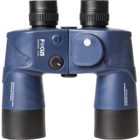 Lornetka FOCUS Marine 7x50 Compass, wodoodporna, 7-krotne zbliżenie, wbudowany kompas
