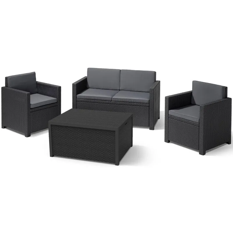 Zestaw mebli ALLIBERT Monaco 216779 Grafitowy