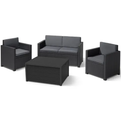 Zestaw mebli ALLIBERT Monaco 216779 Grafitowy