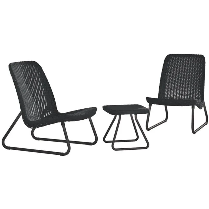 Zestaw mebli ogrodowych KETER 17197637 Rio Patio Set Grafitowy