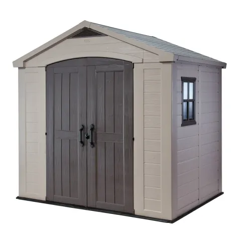 Domek narzędziowy KETER Factor 230451 8x6 256.5 x 182 x 243 cm Beżowo-szaro-brązowy