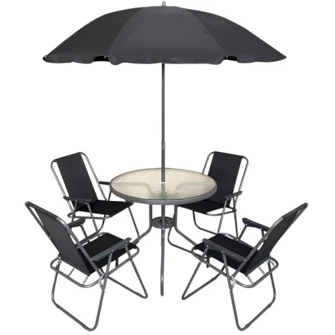 Zestaw mebli ogrodowych PATIO Makasar 47560 Antracytowy