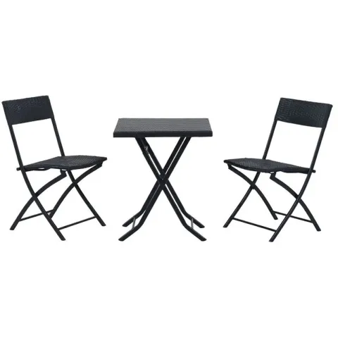 Zestaw mebli ogrodowych BLACK FOREST L-0201P Czarny