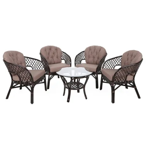 Zestaw mebli ogrodowych HOME & GARDEN Havana 482931 Brązowy