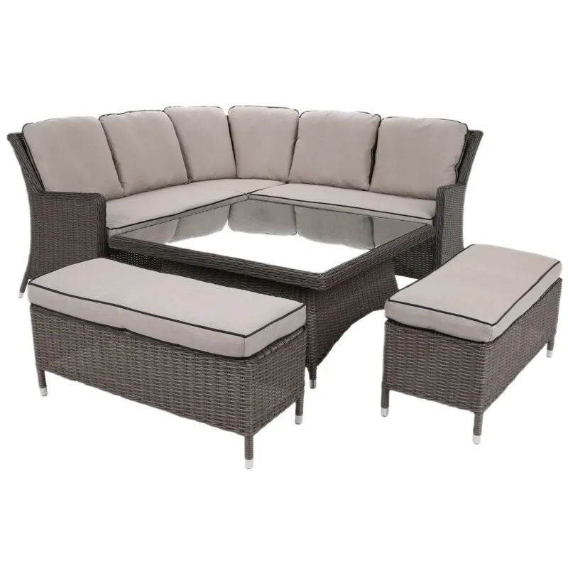Zestaw mebli ogrodowych HOME & GARDEN Termoli 330205 Brązowy