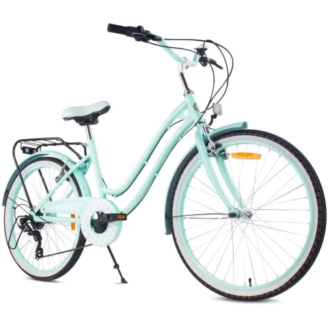 Rower młodzieżowy SUN BABY Heart Bike 24 cale dla dziewczynki Miętowy