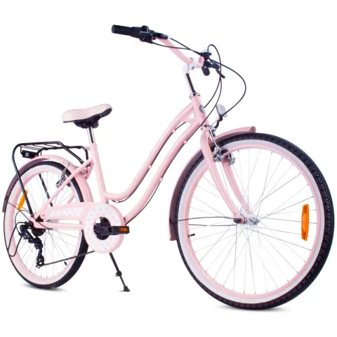 Rower młodzieżowy SUN BABY Heart Bike 24 cale dla dziewczynki Różowy